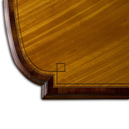 Edwardianischer antiker Beistelltisch Satinholz massiv englisch 1900