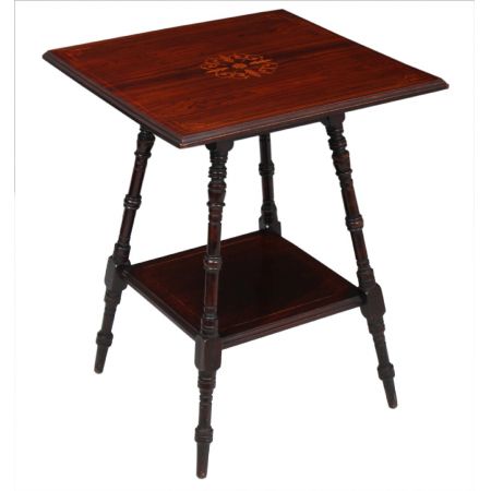 Original antiker Beistelltisch Palisander massiv englisch 1900