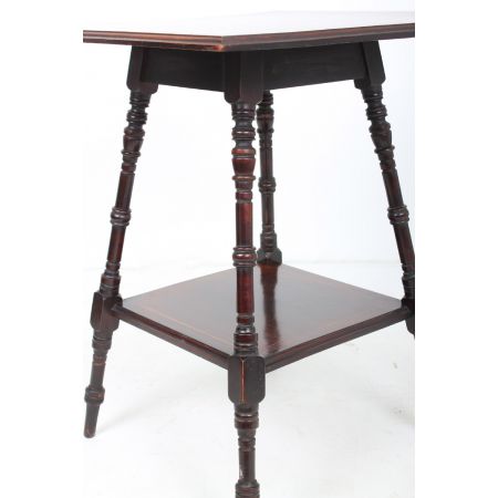 Original antiker Beistelltisch Palisander massiv englisch 1900