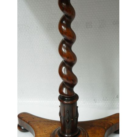 Viktorianischer, antiker Palisander Massivholz Beistelltisch 1850