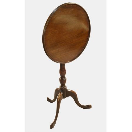 Original antiker Mahagoni Massivholz Beistelltisch kippbar