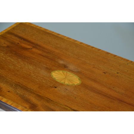 Edwardianischer Mahagoni Beistelltisch Massivholz antik 1900 