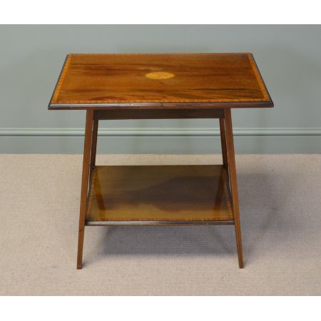 Edwardianischer Mahagoni Beistelltisch Massivholz antik 1900 