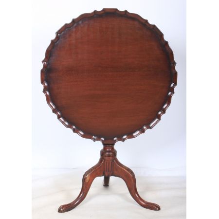 Original antiker Mahagoni Beistelltisch massiv 1740