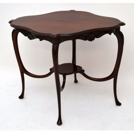 Art Nouveau Jugendstil Mahagoni Beistelltisch antik massiv 1890