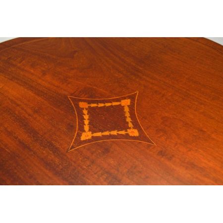 Edwardianischer antiker Mahagoni Beistelltisch Massivholz englisch 1890