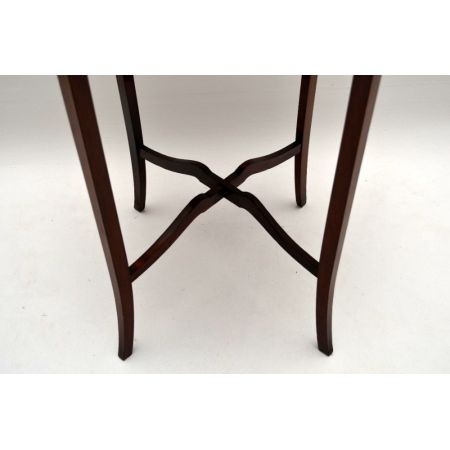 Edwardianischer antiker Mahagoni Beistelltisch Massivholz englisch 1890