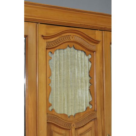 Großer edwardischer Kleiderschrank original antik Nussbaum Massiv 1890