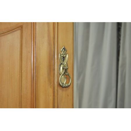 Großer edwardischer Kleiderschrank original antik Nussbaum Massiv 1890