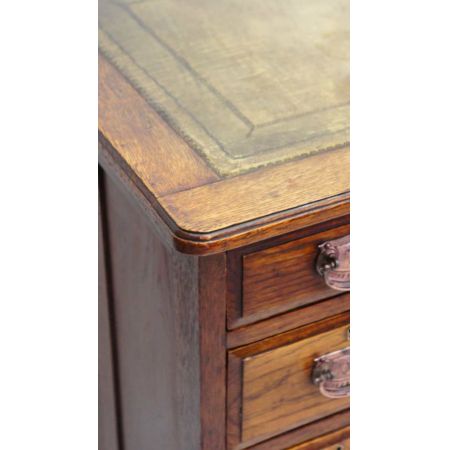 Edwardianischer antiker Schreibtisch Ladies Desk Eiche massiv 1890