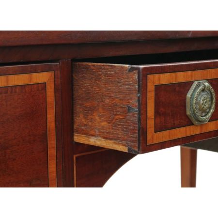 Original antiker Schreibtisch Massivholz Mahagoni 1850