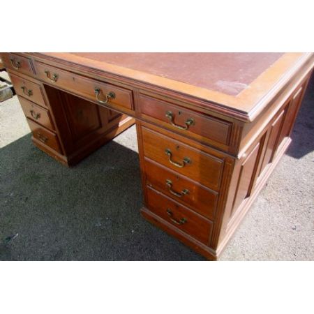 Antiker Mahagoni Schreibtisch Massiv englisch 1850