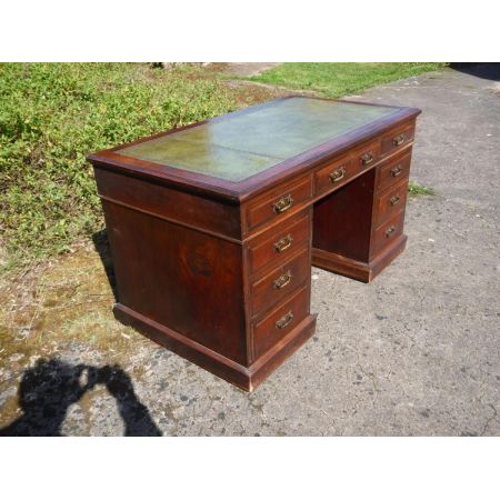 Antiker massiver Schreibtisch original von Maple and co 1890