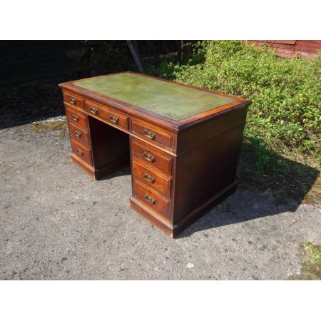 Antiker massiver Schreibtisch original von Maple and co 1890