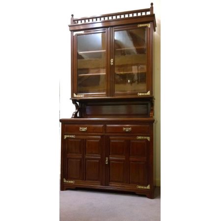 Englischer original antiker Mahagoni Wohnzimmerschrank Buffetschrank massiv englisch 1870