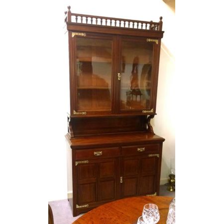 Englischer original antiker Mahagoni Wohnzimmerschrank Buffetschrank massiv englisch 1870