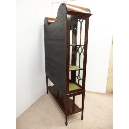 Antike massive Mahagoni Vitrine T. Justice & Söhne 1900