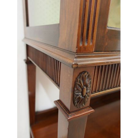 Antike massive Mahagoni Vitrine T. Justice & Söhne 1900