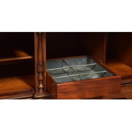 Englisches antikes Nussbaum Massivholz Sideboard 1880