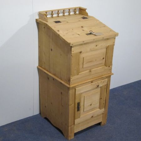 Englisches original antikes Lehrpodest Podest Pult Massives Weichholz Kiefer englisch 1880