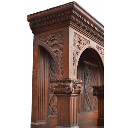 Viktorianisches antikes Sideboard Wohnzimmerschrank englisch Eiche massiv 1850