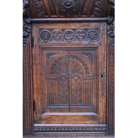 Viktorianisches antikes Sideboard Wohnzimmerschrank englisch Eiche massiv 1850