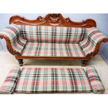 "William IV" - Original antikes Mahagoni Sofa von 1840
