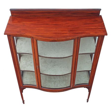 Edwardische Mahagoni Vitrine original englisch massiv 1890