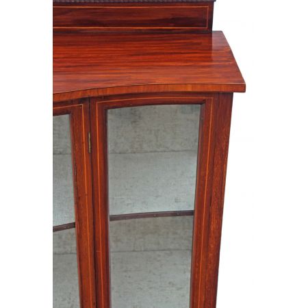 Edwardische Mahagoni Vitrine original englisch massiv 1890