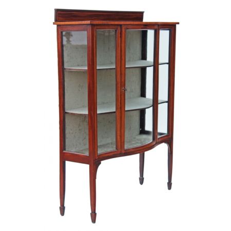 Edwardische Mahagoni Vitrine original englisch massiv 1890