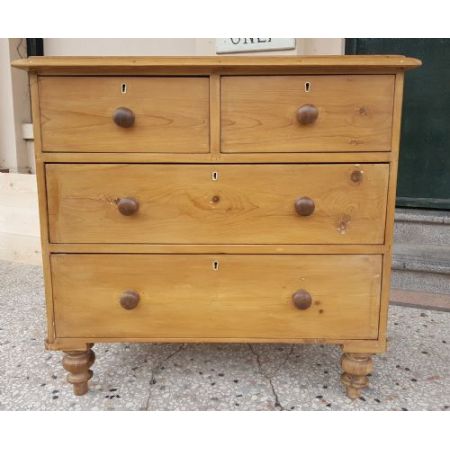 Original antike Kommode viktorianisch Kiefer massiv 1860