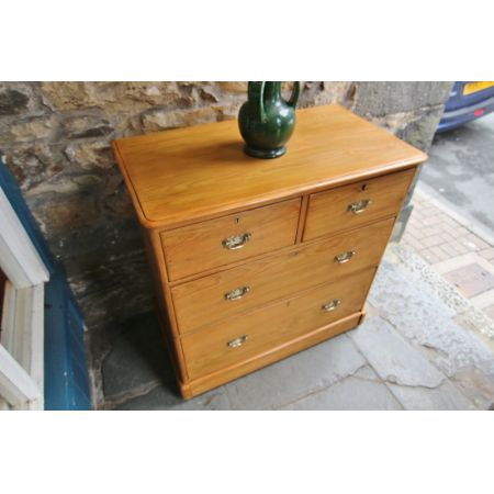 Georgianische antike Kiefer Massivholz Weichholz Kommode englisch 1840