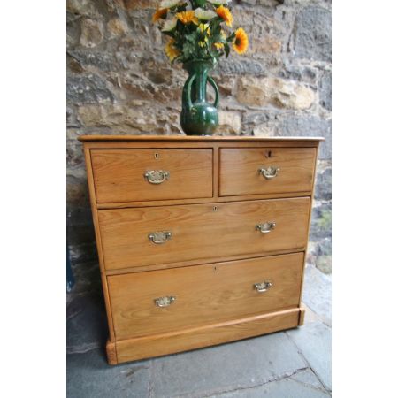 Georgianische antike Kiefer Massivholz Weichholz Kommode englisch 1840