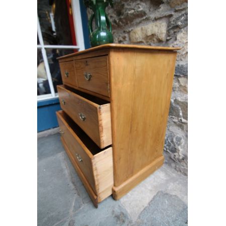 Georgianische antike Kiefer Massivholz Weichholz Kommode englisch 1840