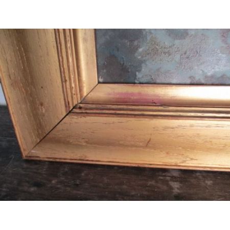 Ölgemälde auf Leinwand mediterraner Ausblick original 1920