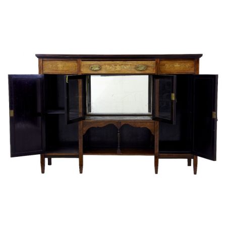 Edwardian Intarsien Palisander Sideboard original antik 1900