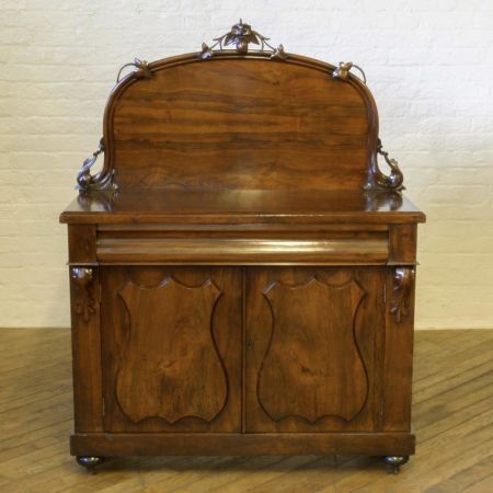 Viktorianischer Palisander Chiffonnier Sideboard massiv original antik 1850