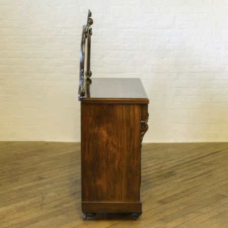 Viktorianischer Palisander Chiffonnier Sideboard massiv original antik 1850