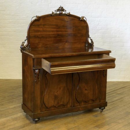 Viktorianischer Palisander Chiffonnier Sideboard massiv original antik 1850