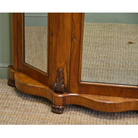 Spektakuläre original viktorianische antike Credenza Frisiertisch Dresser Nussbaum massiv 1870