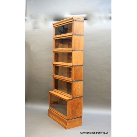 Antikes englisches Globe Wernicke Stapel Bücherregal Eiche original massiv 1920