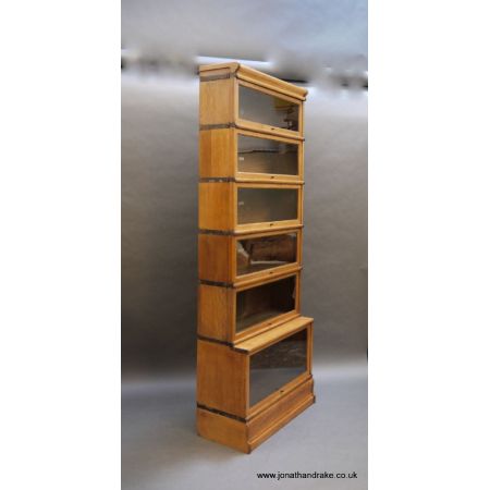 Antikes englisches Globe Wernicke Stapel Bücherregal Eiche original massiv 1920