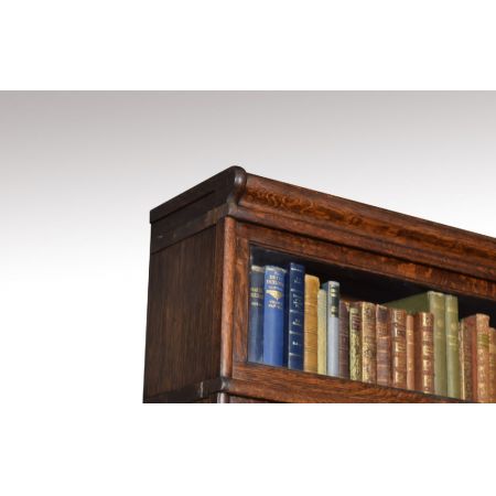 Englisches antikes Eichen Globe Wernicke Bücherregal massiv 1910