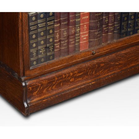 Englisches antikes Eichen Globe Wernicke Bücherregal massiv 1910