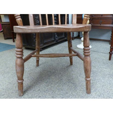 Viktorianischer antiker Landstuhl Massivholz 1860