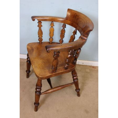 Antiker viktorianischer Landhaus Windsor Stuhl Esszimmerstuhl original englisch massiv 1850