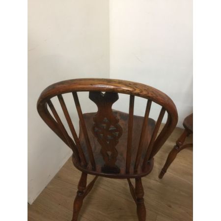 Sechs original antike massive Ulme Landhaus Stühle ca 1920