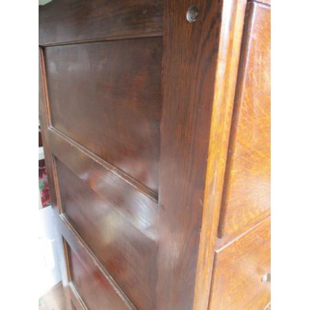 Antiker englischer Aktenschrank Kommode massive Eiche 1920
