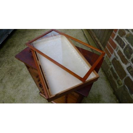 Original antike viktorianische 10 Schubladen Sammler Kommode Sammlerkommode Massivholz 1890