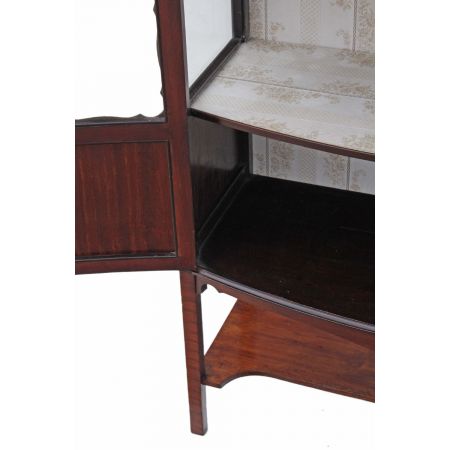 Edwardische massive Mahagoni Vitrine original antik 1900